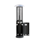 Shinerich Inferno Patio Heater - Matte Black-Cylindrical pyrex glass creates a stunning 360 degree visual effect