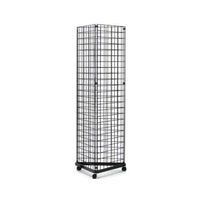 Wamaco Triangle Base Kit with Three 2' x 5' Grid Panels - Black-All-in-One Kit - No need to search around confused by what gridwall parts work together because, once assembled, this kit provides a functional Triangle display unit.