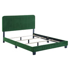 Modway Celine Channel Tufted Performance Velvet Full Bed - Emerald-Full Bed