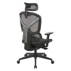 Pro-line II High Mesh Back And Mesh Seat Ergonomic Chair With Headrest - Black-One-touch pneumatic seat height adjustment