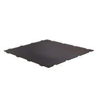 Edgewood Voyager Residential Home Fitness Impact And Sound Absorbing Interlocking Tile - 24" W x 24" L x 1/4" D - Black-Fitness Floor Tile
