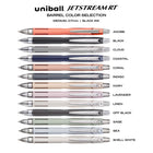 uniball Jetstream Ballpoint Pens - 0.7mm - Pastel Barrel - Black - 3 Pack-An embossed grip and stainless steel accents give this ballpoint pen a stylish look
