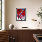 Frameworth Ivan Demidov Canadiens Portrait Collage - Framed Print - 16" W x 20" L-Ideal display piece for a home office, game room, sports lounge, or any Montreal Canadiens hockey decor setting