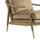 Modway Langford Performance Velvet Accent Armchair - Taupe Walnut-8