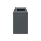 Modway Bryn 48" Wall-Mount Bathroom Vanity - Grey/Black-Ceramic Sink With Integrated Countertop