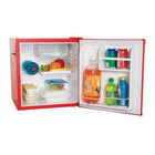 Frigidaire Retro Bar Fridge with Side Bottle Opener - 1.6 cu ft - Red-Two door compartment shelves allow for easy storage of single cans as well as a 2 L bottle