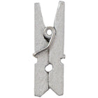 JAM Paper Wood Clip Clothes Pins - Small - 7/8" - Silver - 50 Pack-Great for organizing, bulletin boards, and DIY crafts projects!