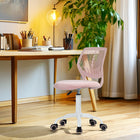 Homy Casa Rose Fabric Swivel Desk Chair-Adjustable Height: Easily customizable for optimal seating position and comfort