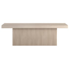 Hudson&Canal Torren 48"W Rectangular Coffee Table - Alder White-Table is made of high-quality and durable MDF materials