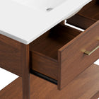 Modway Zaire 36" Bathroom Vanity - Walnut/White-8