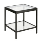 Hudson&Canal Alexis 20"W Square Side Table - Blackened Bronze-A modern contemporary design for your living room, bedroom, and more