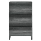 Modway Render 5-Drawer Dresser Chest - Charcoal-Tapered Wood Legs