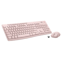 Logitech MK270 Wireless Keyboard and Optical Mouse Combo - Pink-Reliable Plug and Play: The USB receiver provides a reliable wireless connection up to 33 ft (1), so you can forget about drop-outs and delays and you can take it wherever you use your computer