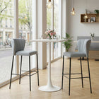 Zuo Valleta Bar Table - White-Material: Steel