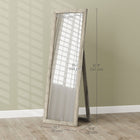 HOMCOM Full Length Mirror - 20.1" W x 57.9" H - Grey-Pure colour finish blends into your bedroom, living room, hallway with ease 