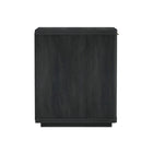 Manhattan Comfort Evelyn 20" Modern 1-Drawer Nightstand 2-Piece Set - Charcoal Grey-Perfect for Bedside Storage, Lamps or Display Items