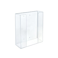 Azar Vertical 1-Compartment Glover Acrylic Dispenser - 11" H x 10.25" W x 3.625" D - Clear-Hanging Hardware is Included