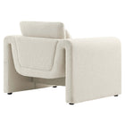 Modway Waverly Boucle Upholstered Armchair - Ivory-Weight Capacity: 330 lb