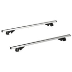 HOMCOM 2pc Roof Top Rack-Crafted from high quality aluminum alloy with adjustable clamp