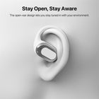 MyBat Open-Ear Wireless Earbuds - XL - White Candy Swirl Design - White-Bold XL form factor, making a fashion statement while being functional
