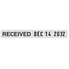 Trodat 1117 Phrase Dater Stamp - 4 mm - English-Break-resistant 12-year band includes month, day and year