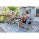 Suncast Rocking Chair with Storage - Dove Grey-Durable multi wall construction for strength and stability.