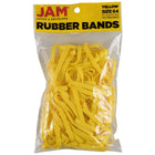 JAM Paper Durable Rubber Bands - Size 64 - Yellow - 100 Pack-Colour: Yellow | Colourful Elastic Rubberbands