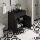 Modway Steamforge 30" Bathroom Vanity - Black-Ceramic Sink Basin