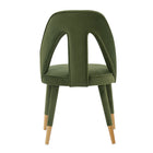 Manhattan Comfort Neda 20.87" Modern Velvet Upholstered Dining Chair - Olive Green - Set of 2-Delivered to you Fully Assembled! No Assembly Required