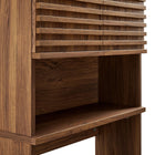 Modway Render Over the Toilet Bathroom Storage Cabinet - Walnut-Wood Grain Laminate