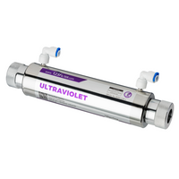iSpring UVF11A Ultraviolet Smart Flow Control Water Filter-Smart and Economical: Smart flow sensor switch turns the UV water filter under sink on and off automatically with water flow, saving power and lengthening the life of the UV lamp