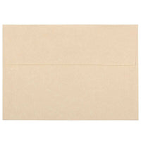 JAM Paper A7 Parchment Invitation Envelopes - 5.25" x 7.25" - Brown Recycled - 50 Pack-Colour: Brown, Envelopes feature a marbled parchment finish for an elegant touch