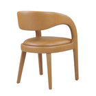 Modway Pinnacle Vegan Leather Dining Chair - Tan - 2 Pack-8