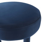 Modway Toulouse Performance Velvet Bar Stool - Midnight Blue Gold-8