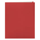 Staples 2 Pocket Portfolio - Red - 25 Pack-Includes two horizontal cut out pockets to hold a business card on the front interior pocket
