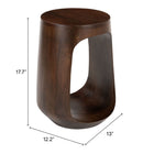 Zuo Okno Side Table - Walnut-3 year limited warranty