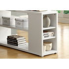 Monarch Specialties 7023 Computer Desk - White Left Or Right Facing Corner-Durably designed and a reversible configuration for a left or right set-up, finished on all sides, place this contemporary space saving desk in a corner for study, writing, or anywhere in a modern home office to create your functional workspace.
