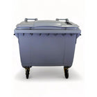 HSM 4 Wheel Secure Mobile Shredder Cart - 175-Gallon Capacity - Grey-175 gallon secure collection cart