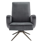 Modway Superior Performance Velvet Swivel Chair - Grey-Assembly Required