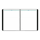 Blueline 2025-2026 Essential 16-Month Monthly Planner - 11" x 9-1/16" - Black - Bilingual-Previous and following monthly calendars on each spread
