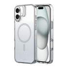 AXS Crystal Shield D3O Case Made with Recycled Materials Magsafe Compatible for Apple iPhone 16 Plus - Mist Grey Gradient-6ft drop tested to protect from drops in most everyday situations