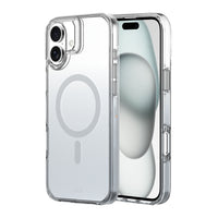AXS Crystal Shield D3O Case Made with Recycled Materials Magsafe Compatible for Apple iPhone 16 Plus - Mist Grey Gradient-6ft drop tested to protect from drops in most everyday situations