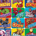 Eureka Marvel Super Hero Adventure Success Stickers - 12 Packs of 120-Measures 1-3/8" x 1"