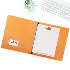 JAM Paper Plastic 3 Ring Binder, 1 Inch, Orange, 4 Pack (751T1org)-5