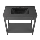 Modway Altura 36" Bathroom Vanity - Grey/Black-MDF and Particleboard Construction
