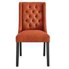 Modway Baronet Button Tufted Fabric Dining Chair - Orange-Assembly Required