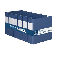 Davis Group Premium Economy Binder - D Ring - 3" - Royal Blue - 6 Pack-3 Ring Binder