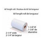 Eddie's Thermal Paper Roll - 2-1/4" x 60' - 100 Pack (BPA Free)-2-1/4"W x 60' L x 1-3/8"D