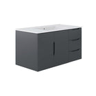 Modway Vitality 36" Bathroom Vanity - Grey/White-Modern Bathroom Vanity