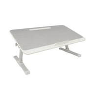 Nicer Interior Foldable Height Adjusting Laptop Stand - Desk Tray - Grey-Built-in drawer for storing pens, notes, and small accessories
